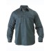 Closed Front Cotton Drill Shirt - Long Sleeve